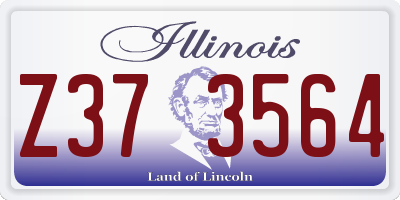 IL license plate Z373564