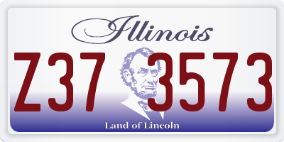 IL license plate Z373573
