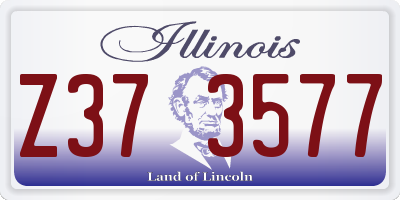 IL license plate Z373577