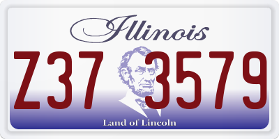 IL license plate Z373579