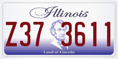 IL license plate Z373611