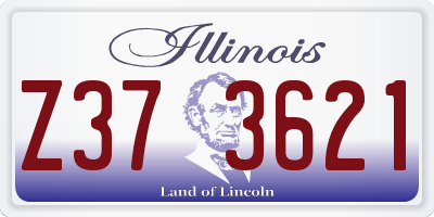 IL license plate Z373621