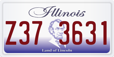 IL license plate Z373631