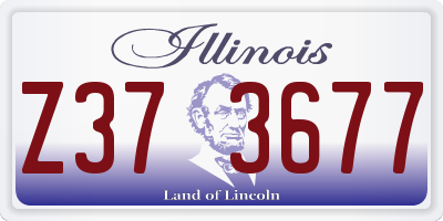 IL license plate Z373677