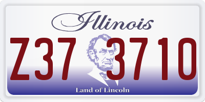 IL license plate Z373710