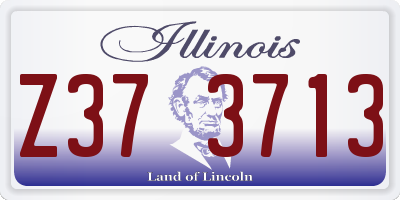 IL license plate Z373713