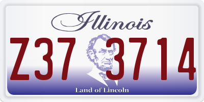 IL license plate Z373714
