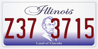 IL license plate Z373715