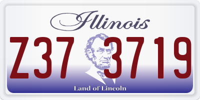 IL license plate Z373719