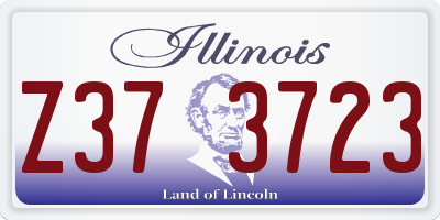 IL license plate Z373723