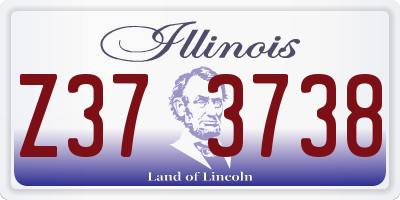 IL license plate Z373738