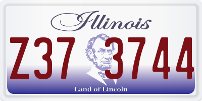 IL license plate Z373744