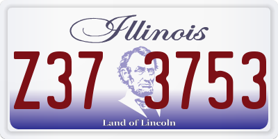 IL license plate Z373753