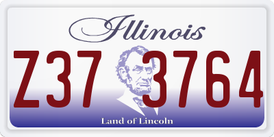 IL license plate Z373764