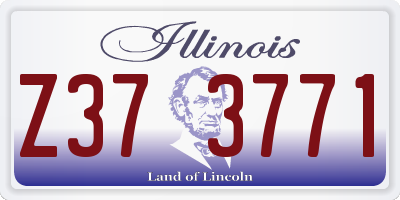 IL license plate Z373771