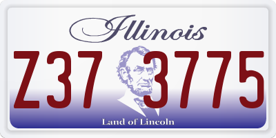 IL license plate Z373775