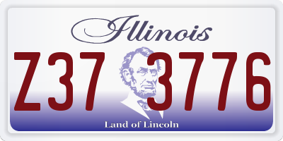 IL license plate Z373776