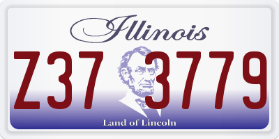 IL license plate Z373779