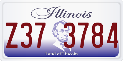 IL license plate Z373784