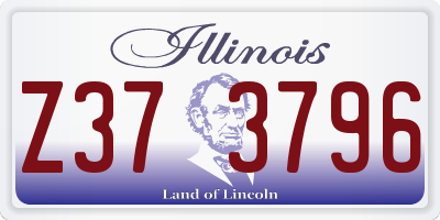 IL license plate Z373796