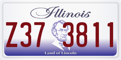 IL license plate Z373811