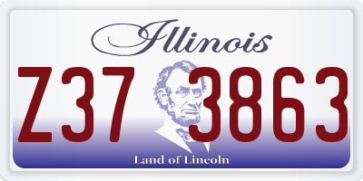 IL license plate Z373863