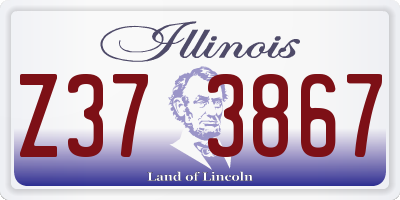 IL license plate Z373867