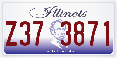 IL license plate Z373871