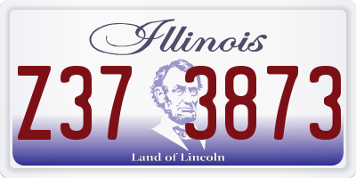IL license plate Z373873