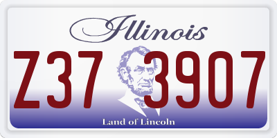 IL license plate Z373907