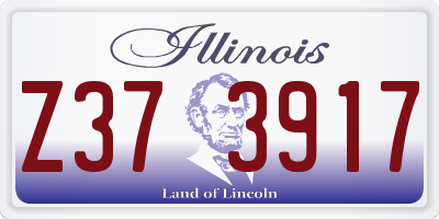 IL license plate Z373917