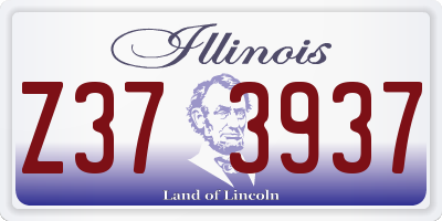 IL license plate Z373937