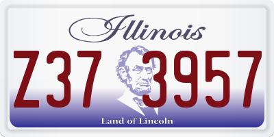 IL license plate Z373957