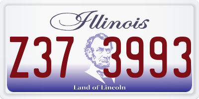 IL license plate Z373993