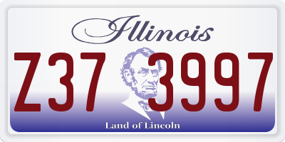 IL license plate Z373997