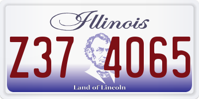 IL license plate Z374065