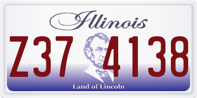 IL license plate Z374138