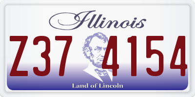 IL license plate Z374154