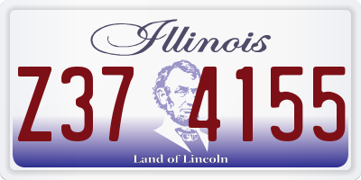 IL license plate Z374155