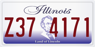 IL license plate Z374171