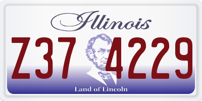 IL license plate Z374229