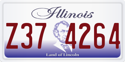 IL license plate Z374264