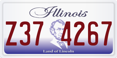 IL license plate Z374267