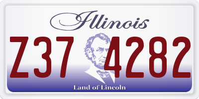 IL license plate Z374282