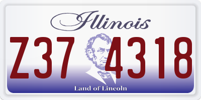 IL license plate Z374318