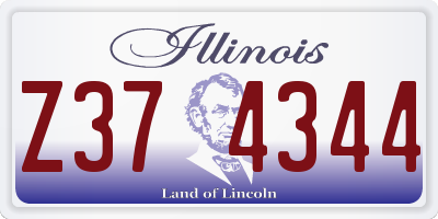 IL license plate Z374344