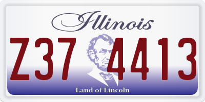IL license plate Z374413