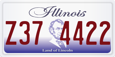IL license plate Z374422