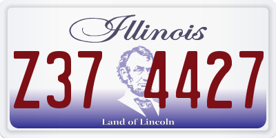 IL license plate Z374427