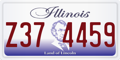 IL license plate Z374459